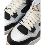Nike Air Jordan 4 Retro Platinum Gold Sneakers