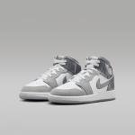 Jordan 1 Mid SE Big Kids' Sneakers White/Grey