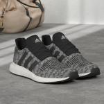adidas Swift Run J Sneakers for Men, Black/White