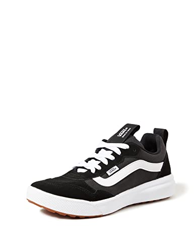 Vans Unisex Range Exp Suede Canvas Sneaker - Black/White 9.5