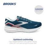 Brooks Ghost 15 Women's Sneakers, Blue and Dark Blue
