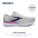Brooks Women's Ghost 16 Sneakers - White Grey Blue