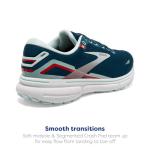 Brooks Ghost 15 Women's Sneakers, Blue and Dark Blue