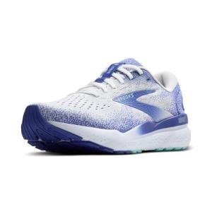 Brooks Women's Ghost 16 Running Shoe - White/Blue