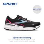 Brooks Adrenaline GTS 23 Women's Sneakers, Black/Pink/Aqua