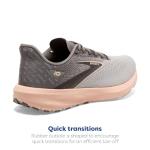 Brooks Launch 10 Women's Sneakers, Grey/Pale Peach
