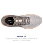 Brooks Launch 10 Women's Sneakers, Grey/Pale Peach