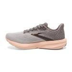 Brooks Launch 10 Women's Sneakers, Grey/Pale Peach