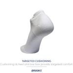 Brooks Run-In No Show Socks 3-Pack - White