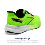 Brooks Hyperion Running Shoes Green Gecko/Red Orange