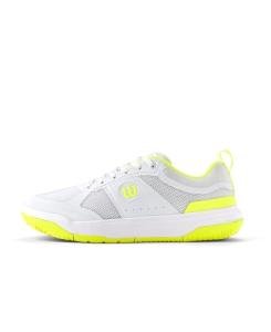 Wilson Women's Pickleball Sneakers, White/Safety Yellow