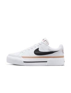 Nike Women's Court Legacy Sneakers - White/Black/Orange
