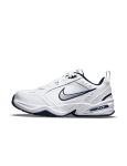 Nike Men's NIKE AIR MONARCH IV (4E) RUNNING SHOES -8.5; White / Metallic Silver-Midnight Navy