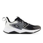 New Balance Kid's Rave Run V2 Lace-up Sneaker, Black/White, 5.5 X-Wide Big Kid