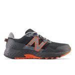 New Balance Men's 410 V8 Trail Running Shoe, Black/Cayenne/Shadow Grey, 8.5 X-Wide