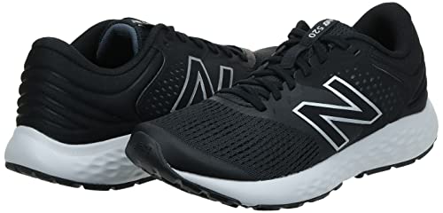 New Balance Men's 520 V7 Running Shoe, Black/White, 11 X-Wide