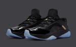 Nike Air Jordan 11 Low Black Gold Sneakers