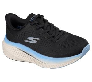 Skechers Women's Max Cushion Arch Fit Sneaker, Black/Blue