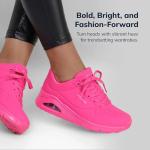 Skechers Women's Uno Night Shades Sneakers - Hot Pink