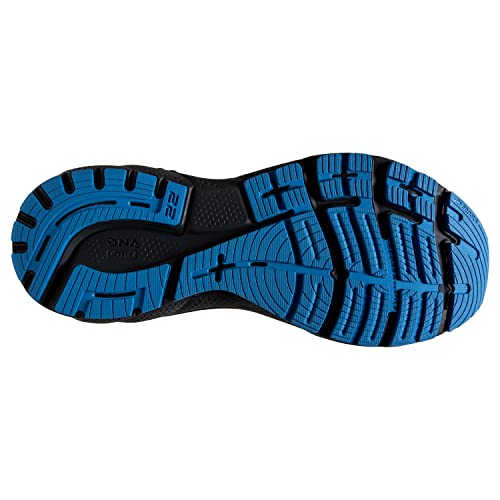 Brooks Men's Adrenaline GTS 22 Supportive Running Shoe - Oyster/India Ink/Blue - 11 Medium