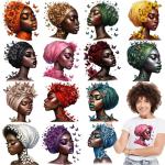 African Woman Vinyl DTF Heat Transfers for Shirts