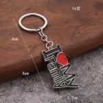 Gun Black Chain with Family Pendant for Sneakers