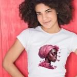 African Woman Vinyl DTF Heat Transfers for Shirts