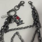 Gun Black Chain with Family Pendant for Sneakers