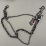 Gun Black Chain with Family Pendant for Sneakers