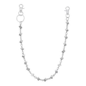 Mabor Silver Metal Dice Pants Chain Accessory