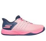 Skechers Women's Viper Court Slip-Ins Sneaker, Pink/Gray