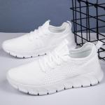 RJYWGS White Slip-On Sneakers for Active Lifestyle
