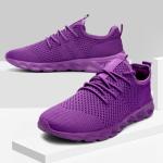 Unisex Lightweight Slip-On Sports Sneakers - Purple