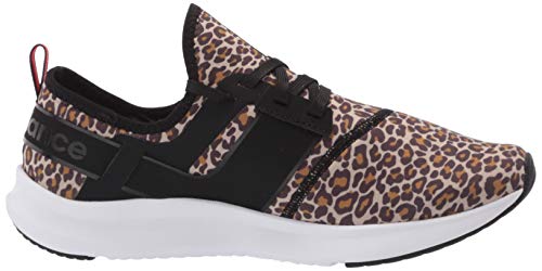 New Balance Women's Fresh Foam X-70 V1 Sneaker, Leopard/Black, 5 Wide US