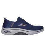 Skechers Men's Hands-Free Go Walk Sneakers, Navy/Orange