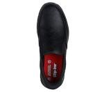 Skechers Men's Black Slip-On Work Sneakers, Size 10.5