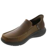 Skechers Men's Oswin Slip-On Moccasin in Brown