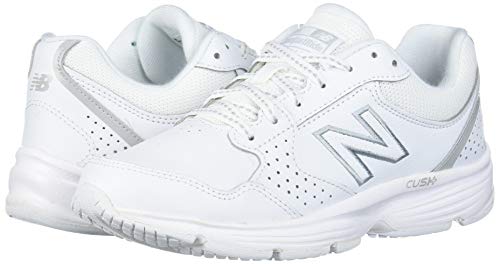 New Balance Women's 411 V1 Walking Shoe, White/White, 8