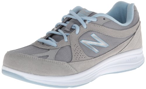 New Balance Women's 877 V1 Walking Shoe , Silver, 9