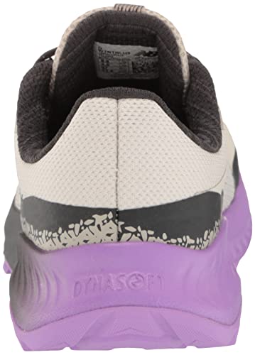 New Balance Women's DynaSoft Nitrel V5 Trail Running Shoe, Timberwolf/Phantom/Electric Purple, 7 Wide