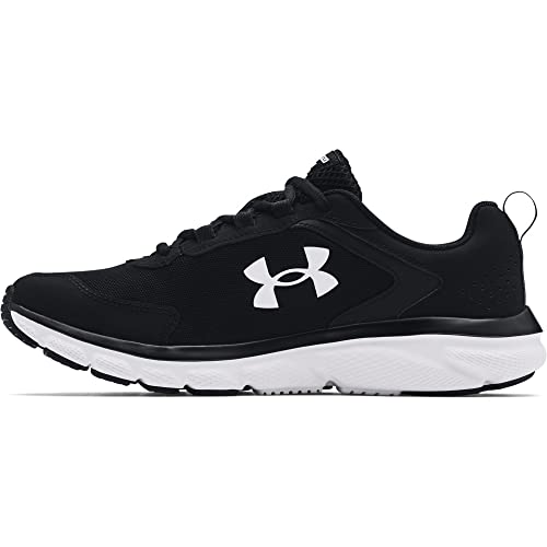 Under Armour Men's Black/White Running Shoe, Size 9.5