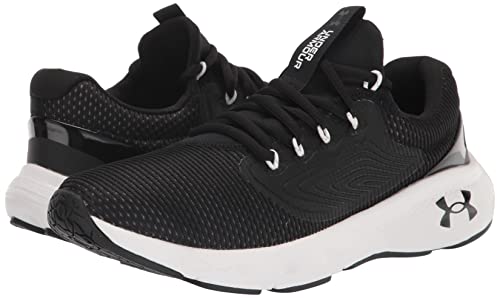 Under Armour Men's Charged Vantage 2 Sneaker, Black/White, 10