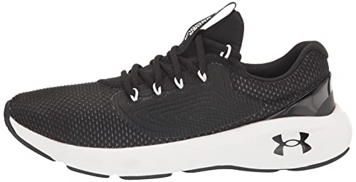 Under Armour Men's Charged Vantage 2 Sneaker, Black/White, 10
