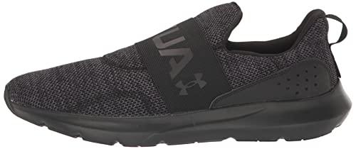 Under Armour Men's Surge 3 Slip-On Sneakers, Black, Size 10