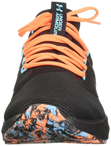 Under Armour Men's Vantage 2 Marble Sneaker, Black/Orange Blast
