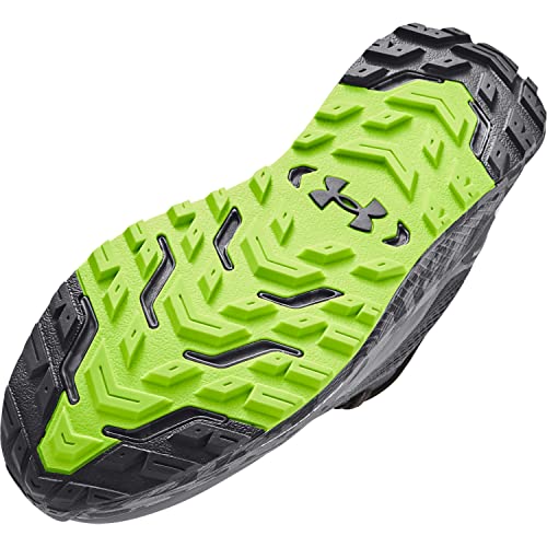 Under Armour Men's Charged Bandit 2 Running Shoe, (102) Jet Gray/Black/Lime Surge, 10.5