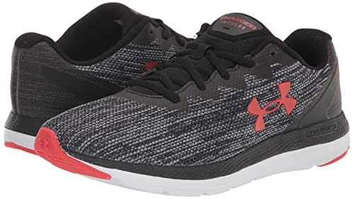 Under Armour Men's Charged Impulse 2 Knit --Running Shoe, (002) Black/Black/Radio Red, 10