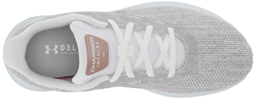 UA Women's Charged Impulse 2 Knit Sneakers, White, 7