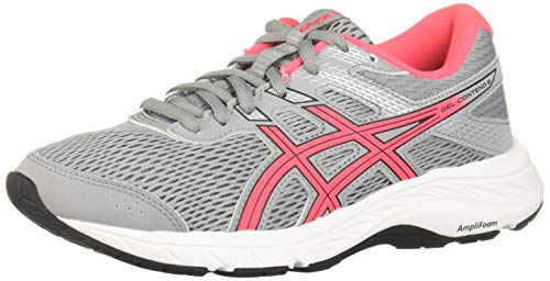 ASICS Women's Gel-Contend 6 Running Shoes, Sheet Rock/Diva Pink