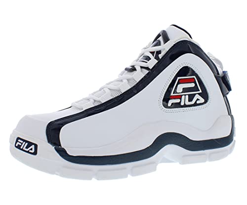 Fila Grant Hill 2 Basketball Sneakers, White/Navy/Red